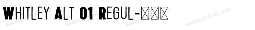 Whitley Alt 01 Regul字体转换